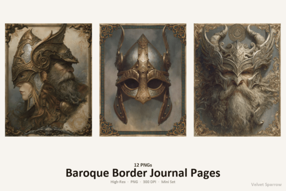 Download Baroque Border Journal Pages 12 PNG - Premium Resources
